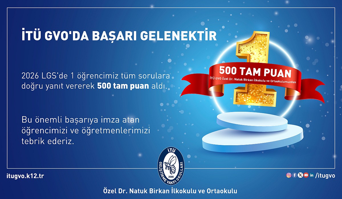 İTÜ GVO NB LGS Başarısı_Temmuz 2026  