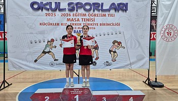 Küçük Kız Masa Tenisi Takımımız Türkiye Şampiyonası'ndan 4.’lükle Döndü