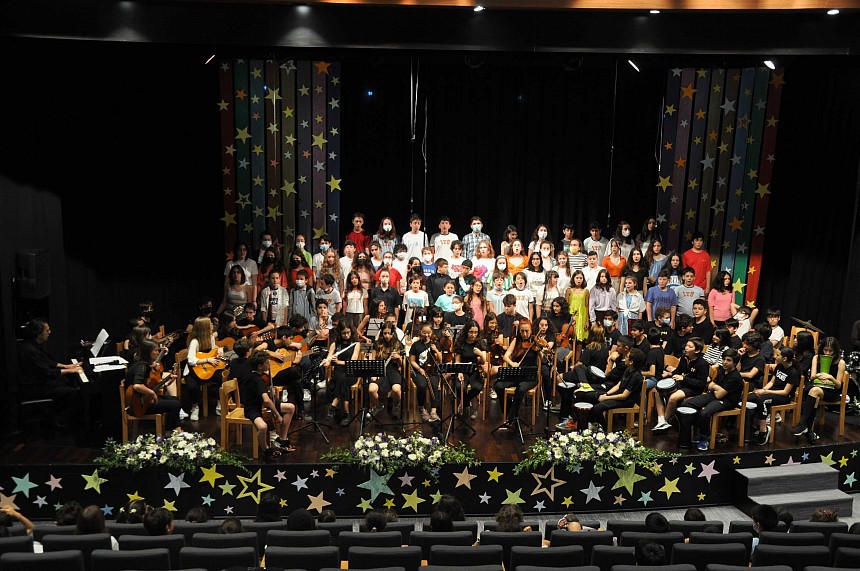4 ve 5. Sınıflar Enstrüman Dinletisi, 6 ve 7. Sınıflar Orkestra ve Koro Dinletisi